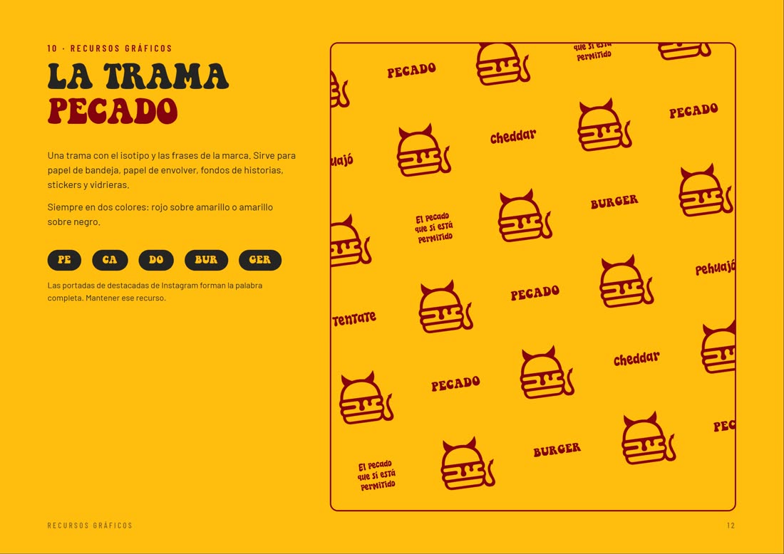 Trama gráfica de la marca
